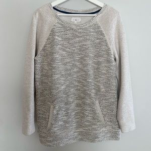 Lou & Grey Sweatshirt Top Dressy Pockets